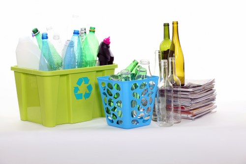 Organized office clearance process with categorized items