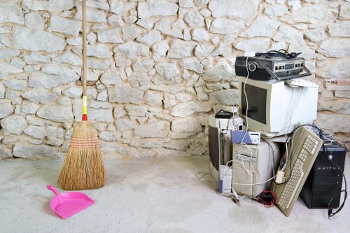 Different types of construction waste materials